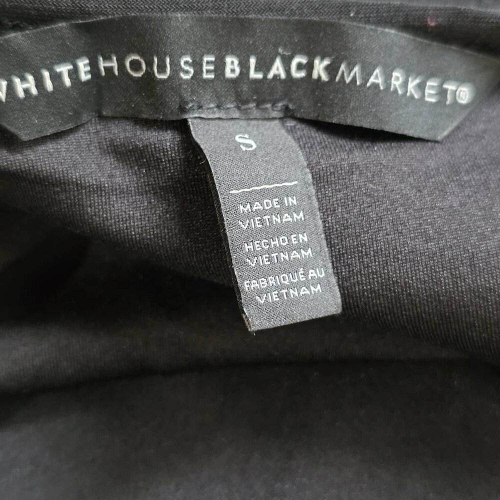 White House Black Market Black Maxi Dress Small Sleeveless Studded - Picture 9 of 11